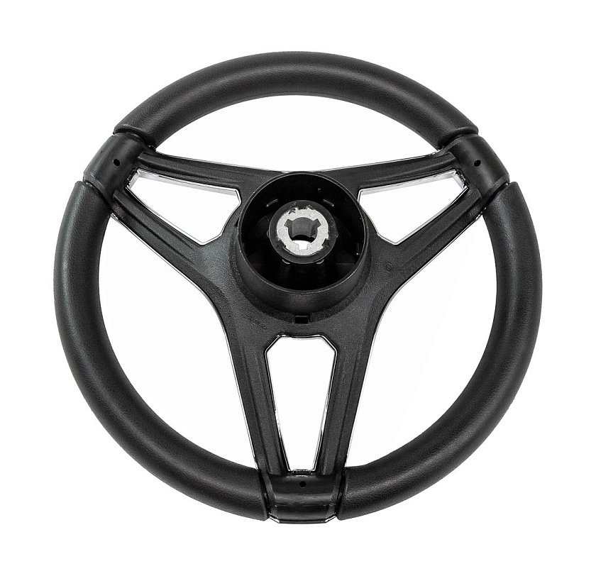 Руль для лодки Gussi MOLINO K диаметр 350 мм, хромированные спицы