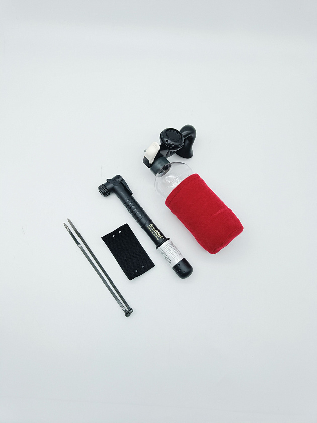 Горн сигнальный многоразовый EcoBlast (Канада) в комплекте с насосом, перезаряжаемый воздушный звуковой сигнал пневматический туманный горн, пластиковый баллон