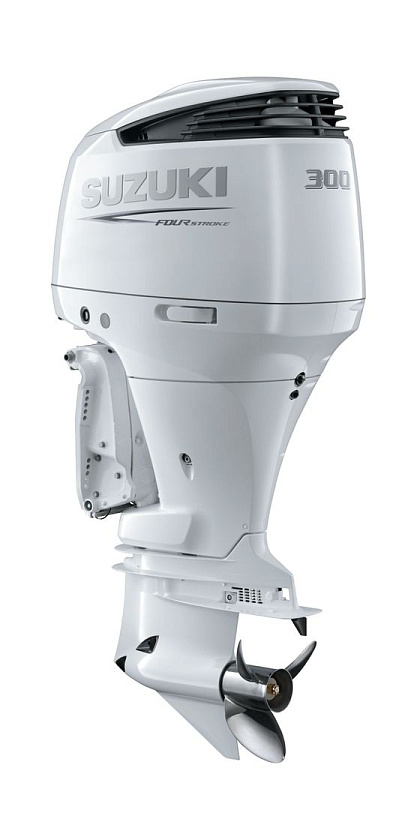 Лодочный мотор 4-х тактный Suzuki DF300APXX, мощность 300 л.с., цвет белый