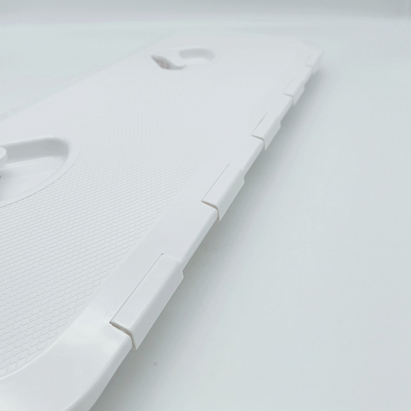 Палубный смотровой люк SeaFlo 243Х607 мм для лодки / катера / яхты, пластиковый, для рундука инспекционный с крышкой и замками