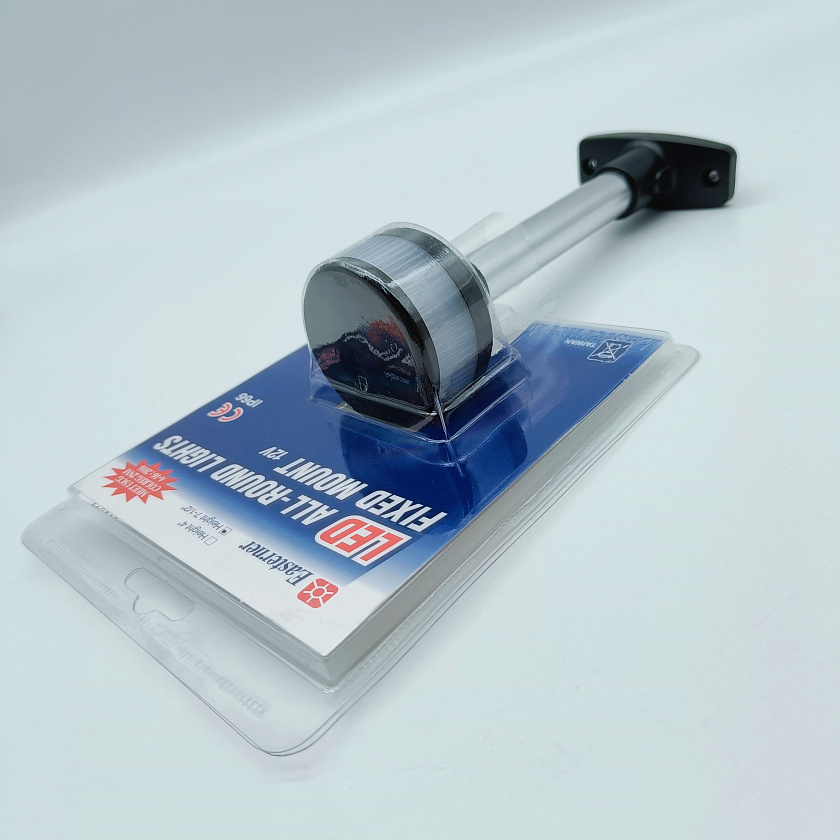 Светодиодный топовый огонь Easterner 12 В LED клотиковый на стойке 190 мм для лодки, катера, судна (круговой, стояночный, якорный) влагозащищенный