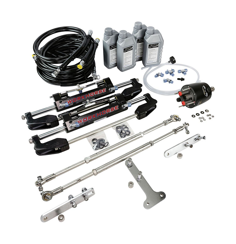 Гидравлическое рулевое управление Sea First MO-700HT-TBE (635-800 мм) 30 см³ для 3-х подвесных моторов общей мощностью до 900 л.с.