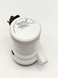 Осушительная помпа SeaFlo 12 вольт, 1500GPH (5677,5 л/час, высота 3,5 м), для лодки (насос 12 В осушительный для откачки воды на судне / помпа водооткачивающая трюмная)   