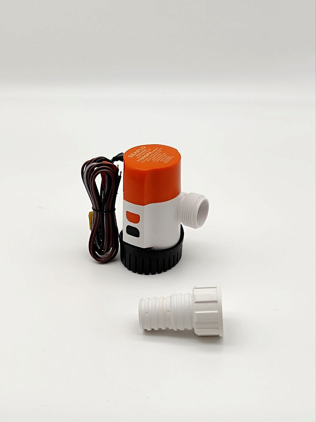 Автоматическая трюмная помпа SeaFlo 12 вольт, 1100GPH (4163,5 л/час, до 4 м) для лодки /катера / яхты водооткачивающая, насос водяной трюмный электрический 12 В осушительный для откачки воды на судне