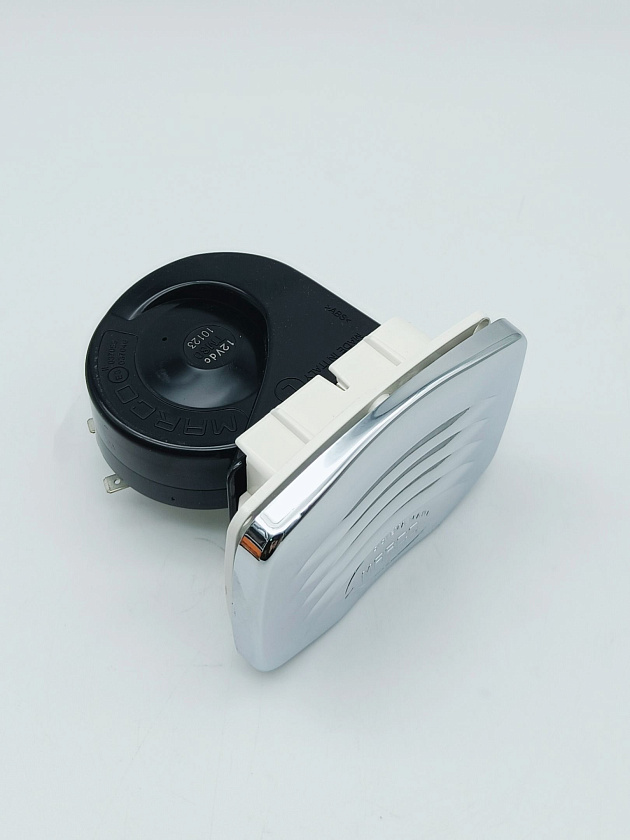 Сигнал звуковой Marco Smile SM1/C (Италия) электрический 12В (вольт), врезной горн для лодки, катера, яхты, судна, сигнальный горн ревун 12V клаксон гудок сирена