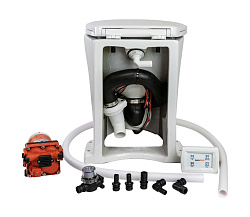 Унитаз судовой электрический SeaFlo серии Delux, 12 В   