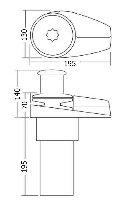 Якорная лебедка вертикальная South Pacific PRO VA600 электрическая 12В, алюминиевый корпус