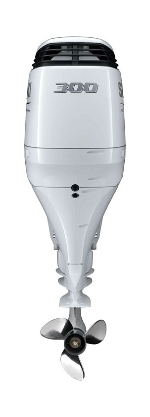 Лодочный мотор 4-х тактный Suzuki DF300APX, мощность 300 л.с., цвет белый