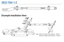 Гидравлическое рулевое управление Sea First MO-700НT 25 см³ для 2-х лодочных моторов общей мощностью до 700 л.с.   
