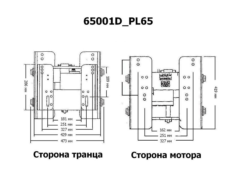 Подъемник CMC PL-65 HS с указателем для лодочного мотора 50-300 л.с.лифт гидравлический вертикальный