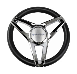 Руль для лодки Gussi MOLINO K диаметр 350 мм, хромированные спицы   