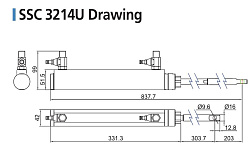 Гидравлическое рулевое управление Sea First MS250S-U (Power Assist) для стационарного лодочного мотора до 150 л.с.   