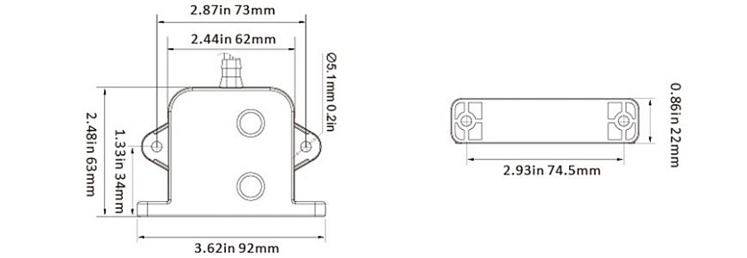 Автоматический электронный выключатель SeaFlo для трюмной помпы, применяется вместо поплавкового переключателя / поплавка осушительного насоса для откачки воды в лодке