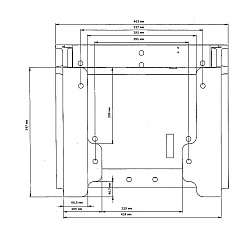 Подъемник Bob's Machine Standard для лодочного мотора 50-300 л.с. лифт гидравлический вертикальный, вынос 200 мм   