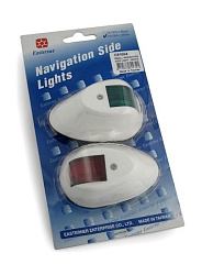 Ходовые огни Easterner на лодку до 7 м (красный / зеленый цвет), навигационные бортовые габаритные огни для маломерного судна (катер, моторная лодка, в т.ч. ПВХ, НДНД, яхта)   