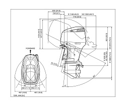Лодочный мотор 4-х тактный Suzuki DF300APXX, мощность 300 л.с., цвет белый   