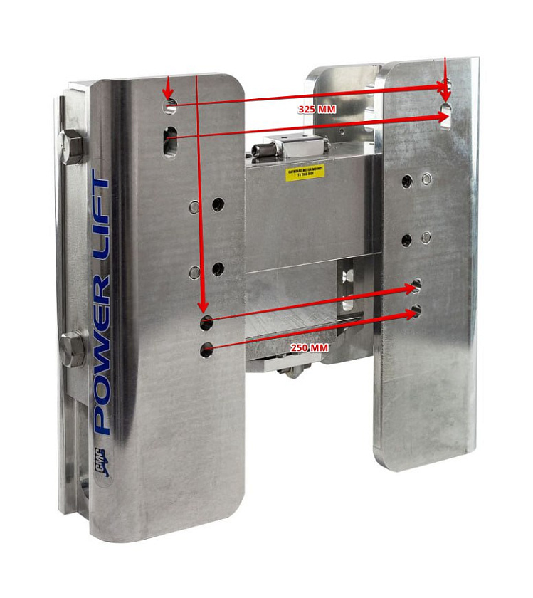 Подъемник CMC PL-65 HD усиленный для лодочного мотора 50-400 л.с. лифт гидравлический вертикальный