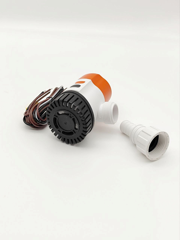 Автоматическая трюмная помпа SeaFlo 12 вольт, 600GPH (2280 л/час) для лодки /катера / яхты водооткачивающая, насос водяной трюмный электрический 12 В осушительный для откачки воды на судне